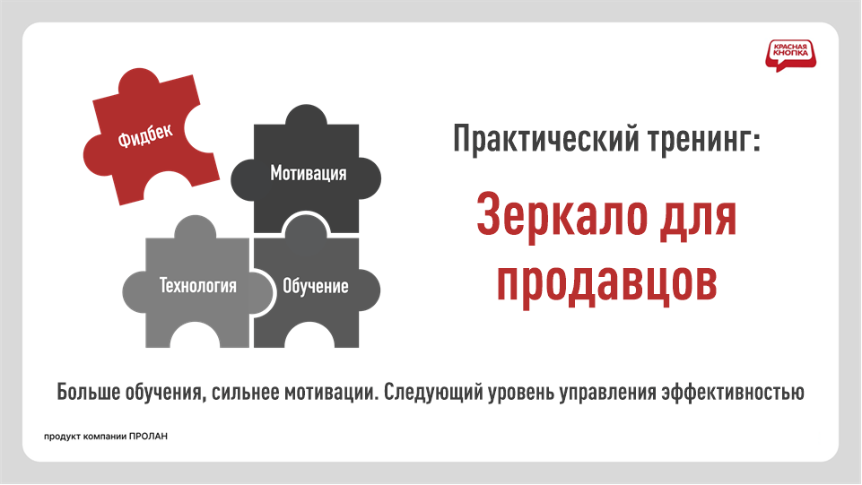 Практический тренинг «Зеркало для продавцов» - от разбора чужих ошибок к мотивации по СПОК